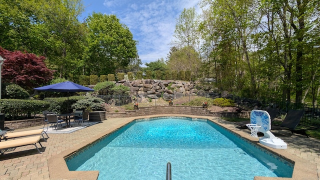 230 Ball Pond Rd, New Fairfield, CT 06812 - view of pool featuring a patio area, a fenced in pool, and a fenced backyard