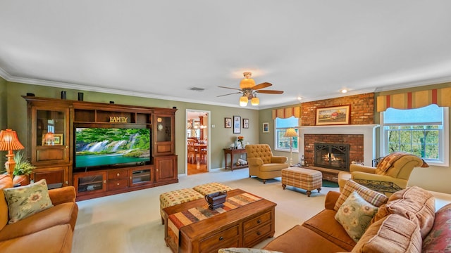 230 Ball Pond Rd, New Fairfield, CT 06812 - living room featuring plenty of natural light, carpet floors, and visible vents