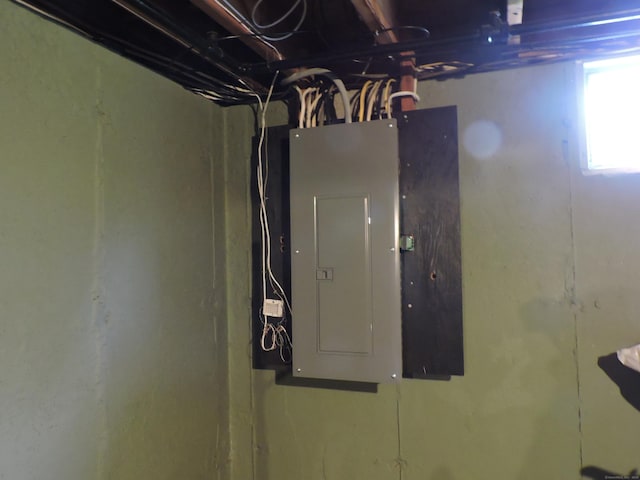utility room with electric panel