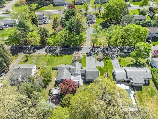 aerial perspective of suburban area