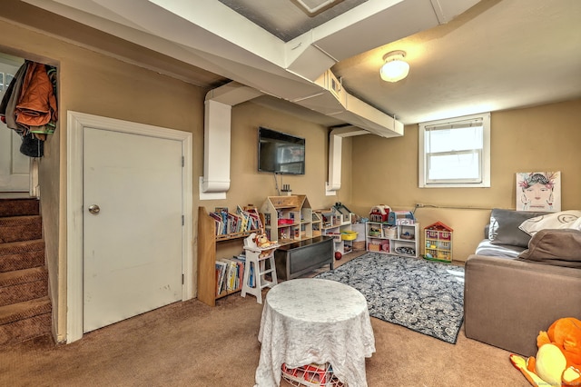 172 Alden St, Fairfield, CT 06824 - recreation room featuring carpet