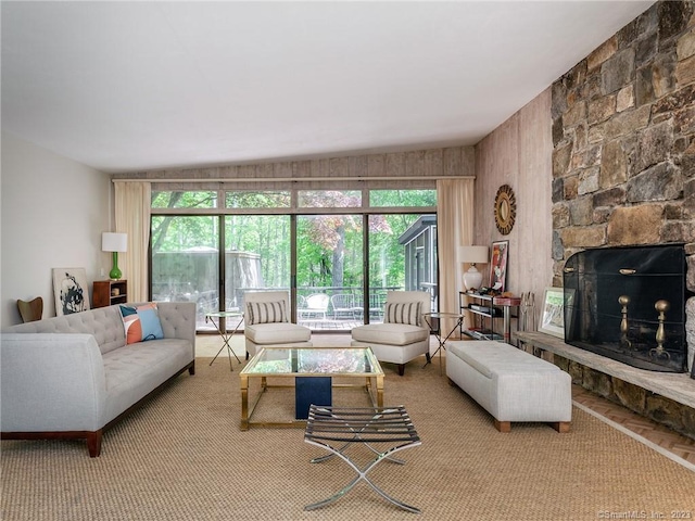 95 Shinar Mountain Rd, Washington, CT 06794 - living area with a wealth of natural light and a fireplace