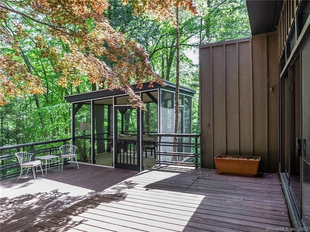 95 Shinar Mountain Rd, Washington, CT 06794 - wooden terrace featuring a sunroom
