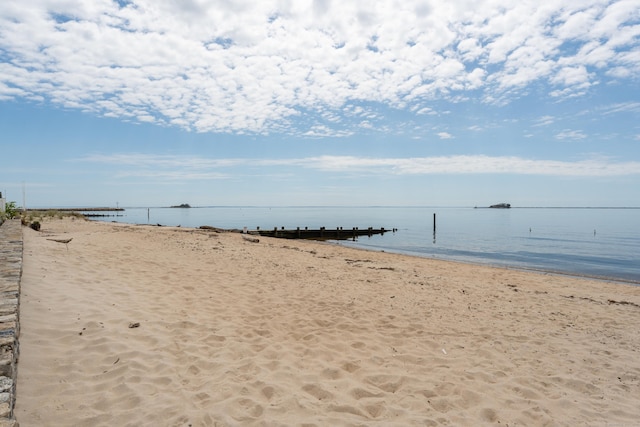 water view featuring local beach