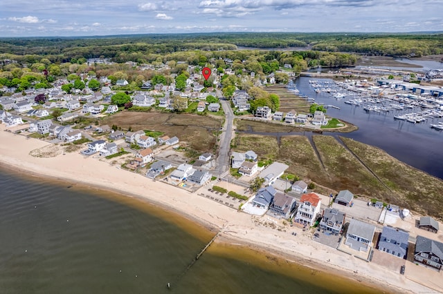 view of property location with a large body of water