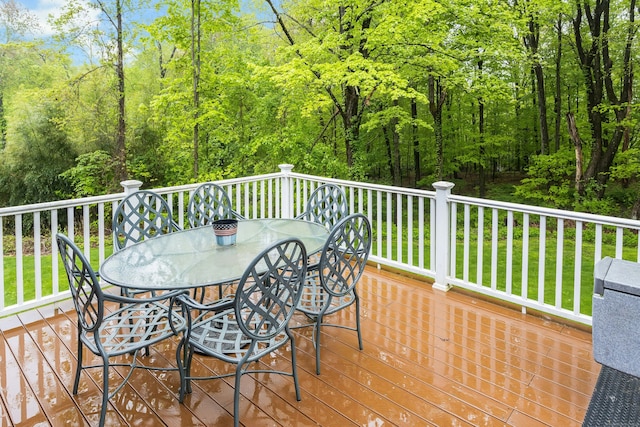 4 Aunt Park Ln, Newtown, CT 06470 - deck featuring outdoor dining space