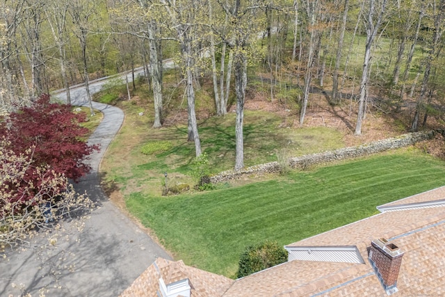 view of grassy yard