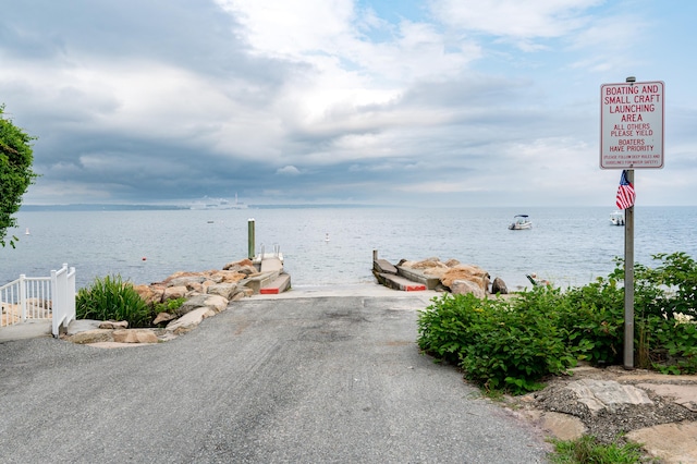 24 Sea Crest Ave, East Lyme, CT 06357 - water view featuring a boat ramp