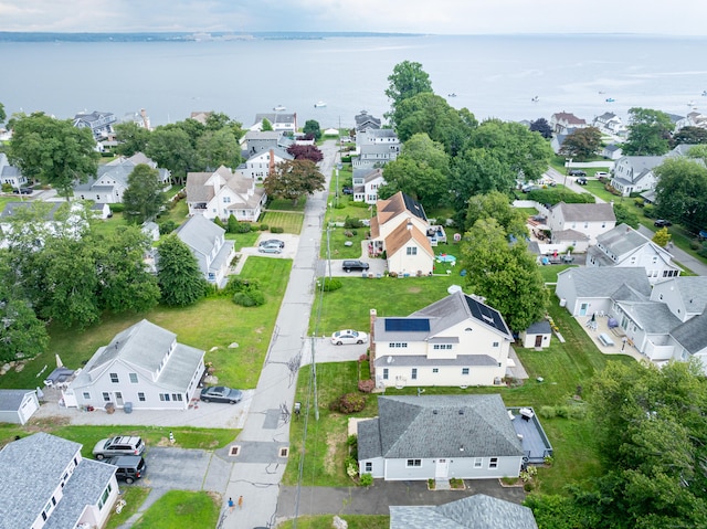 24 Sea Crest Ave, East Lyme, CT 06357 - aerial view of residential area featuring a large body of water