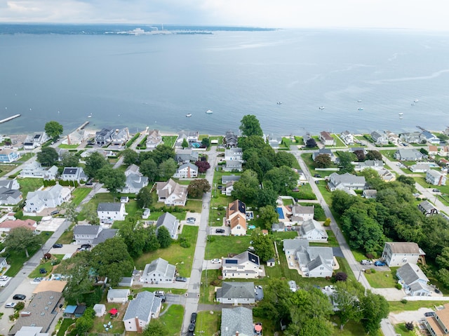 24 Sea Crest Ave, East Lyme, CT 06357 - aerial view of property's location featuring nearby suburban area and a large body of water