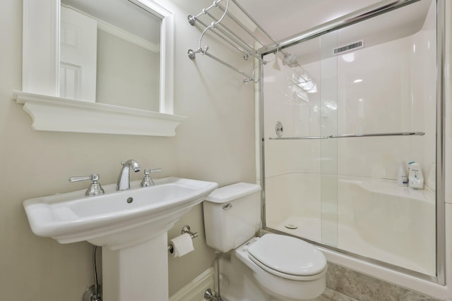 123 Richmond Hill Rd Unit 20, New Canaan, CT 06840 - full bathroom with a stall shower and toilet