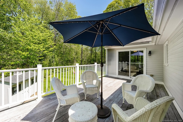 16 Bristol Pl, Wilton, CT 06897 - view of wooden deck