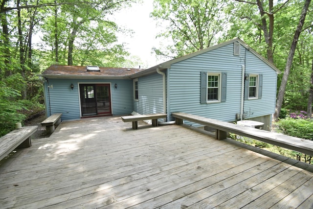 299 Valley Rd, North Branford, CT 06471 - view of wooden deck
