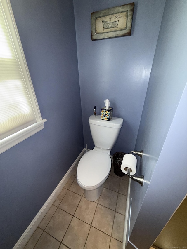30 May St, Meriden, CT 06451 - bathroom featuring tile patterned floors, toilet, and baseboards