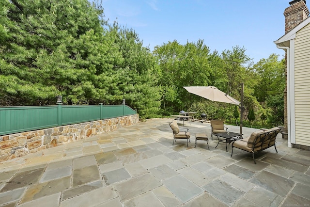 260 Range Rd, Fairfield, CT 06890 - view of patio / terrace featuring outdoor dining area and fence