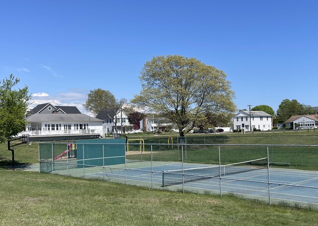 view of tennis court