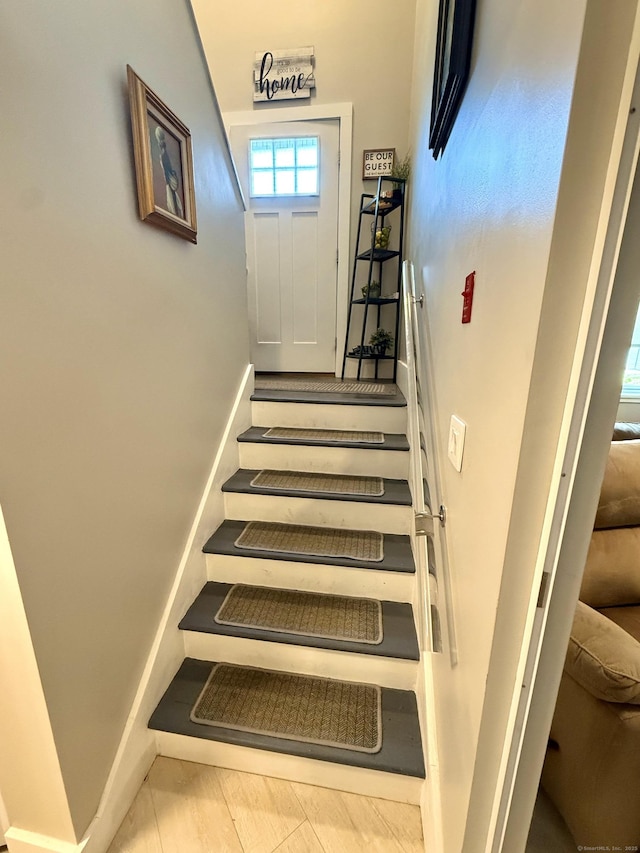 view of staircase