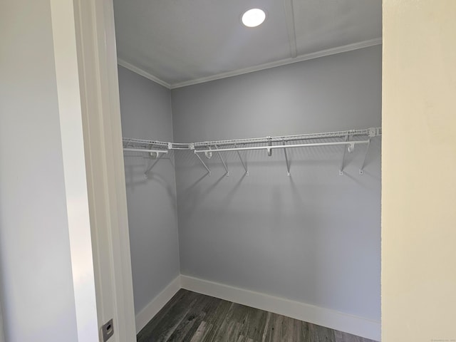 1 Arlington Hts, Norwich, CT 06360 - spacious closet with dark wood-style floors