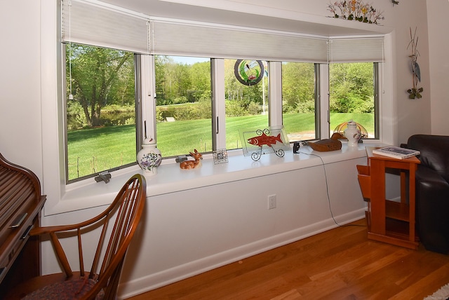 view of sunroom