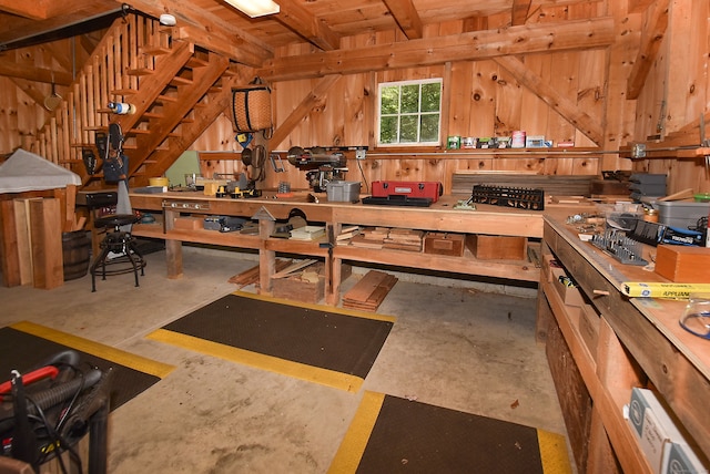 view of attic