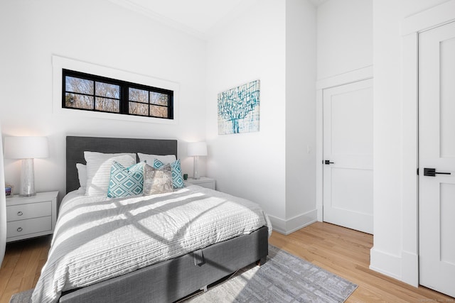 100 Georgetown Rd, Weston, CT 06883 - bedroom featuring ornamental molding, wood finished floors, and baseboards