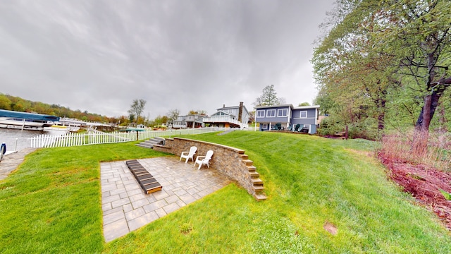 view of yard with a patio