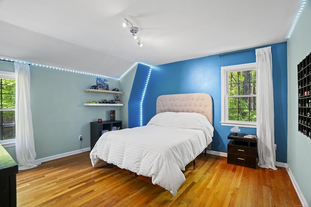 37 Hungry Hill Cir, Guilford, CT 06437 - bedroom featuring multiple windows, wood finished floors, and baseboards