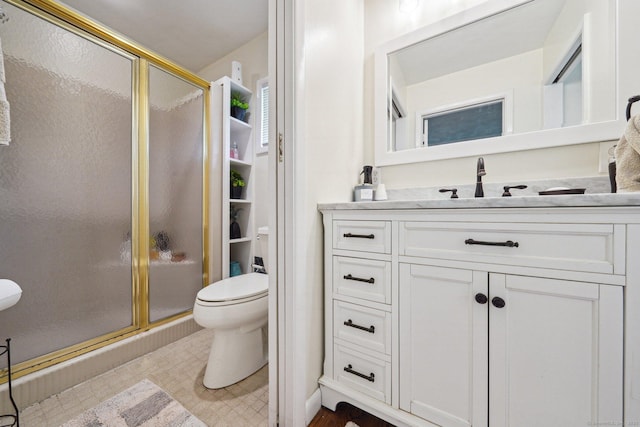 14 Live Oak Rd, Norwalk, CT 06851 - bathroom with toilet, a stall shower, and vanity