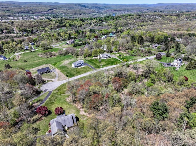 aerial view with a view of trees