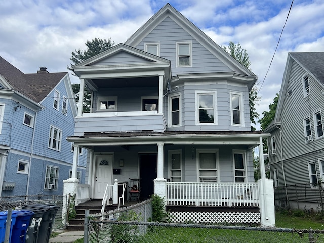 78-80 Cabot St, Hartford, CT 06154 - view of front of house with a porch