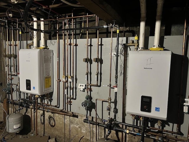 78-80 Cabot St, Hartford, CT 06154 - utility room with tankless water heater