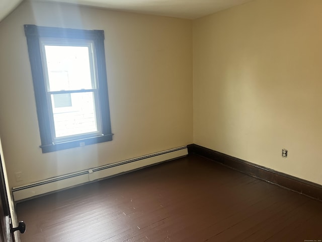 78-80 Cabot St, Hartford, CT 06154 - empty room with baseboard heating and wood-type flooring