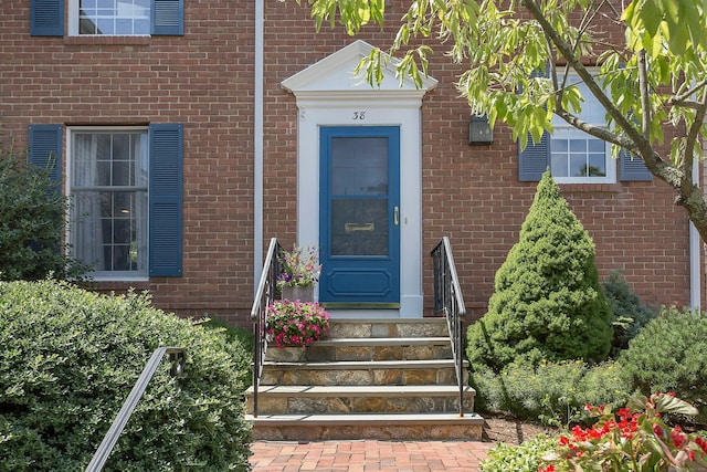 38 Heritage Hill Rd Unit 38, New Canaan, CT 06840 - view of exterior entry with brick siding