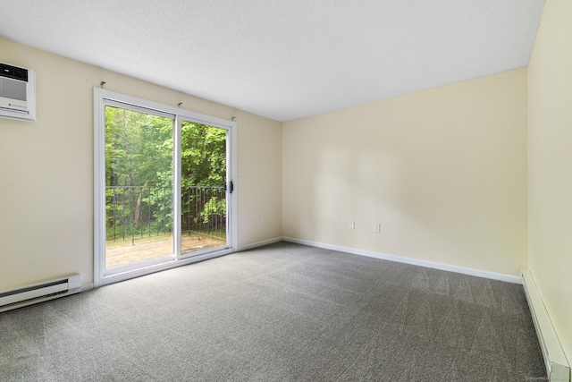 63 Summit St Apt 16, Manchester, CT 06040 - carpeted empty room featuring baseboard heating, baseboards, and a wall unit AC