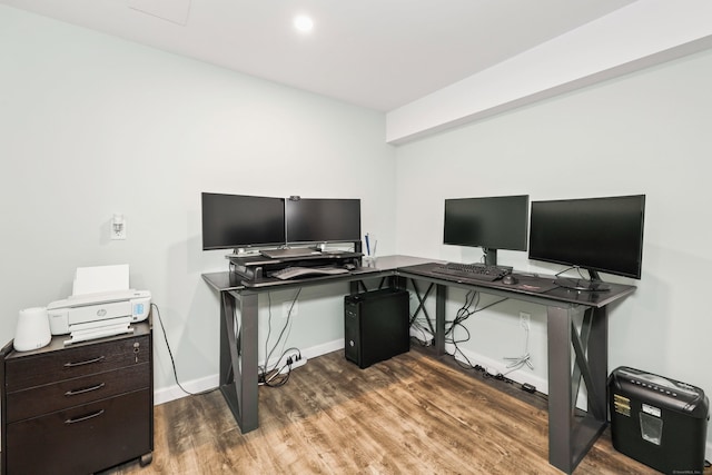 108 Fox Den Rd, Bristol, CT 06010 - home office with wood finished floors and baseboards