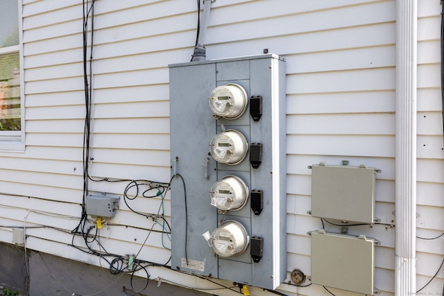 exterior view of electric meter