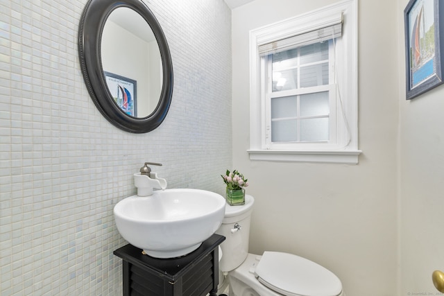85 5th St, Stamford, CT 06905 - half bathroom with a sink and toilet