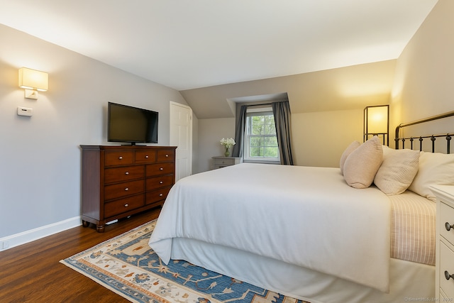 85 5th St, Stamford, CT 06905 - bedroom featuring wood finished floors, baseboards, and lofted ceiling