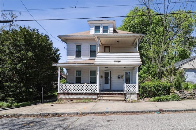 19 5th St, Ansonia, CT 06401 - traditional style home featuring covered porch