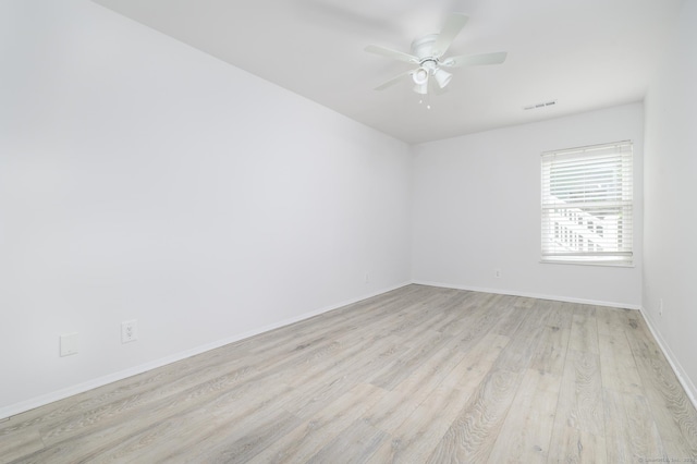 37 Greenwich Ave Apt 1-2, Stamford, CT 06902 - empty room featuring light wood-type flooring, ceiling fan, and baseboards