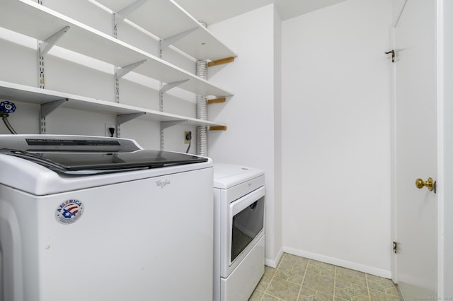 37 Greenwich Ave Apt 1-2, Stamford, CT 06902 - laundry room with independent washer and dryer and baseboards