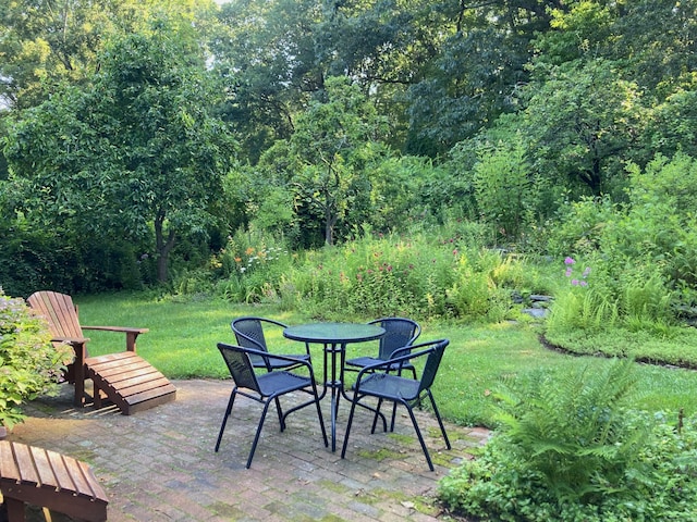 59 Overlook Dr, Manchester, CT 06042 - view of patio / terrace with a wooded view