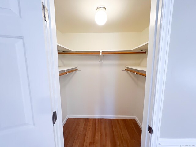 279 New Haven Ave Apt H, Milford, CT 06460 - walk in closet with wood finished floors