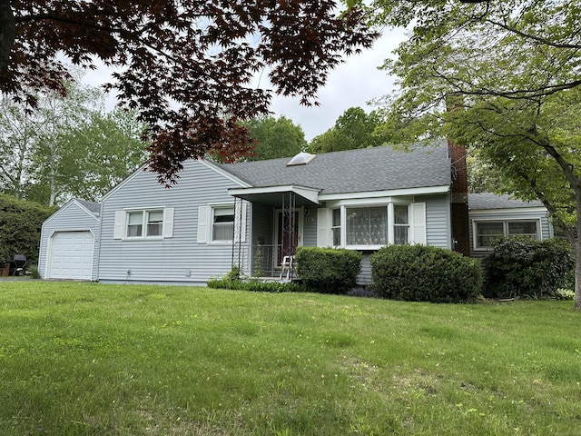 119 Chambers St, Manchester, CT 06042 - view of front facade with a front lawn, a chimney, and a shingled roof