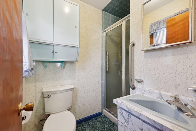 11 Jamestown Rd, Hamden, CT 06518 - bathroom with a shower stall, a sink, and toilet