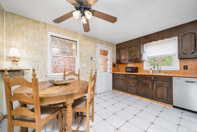995 Maple St, Wethersfield, CT 06109 - dining space featuring light flooring and ceiling fan