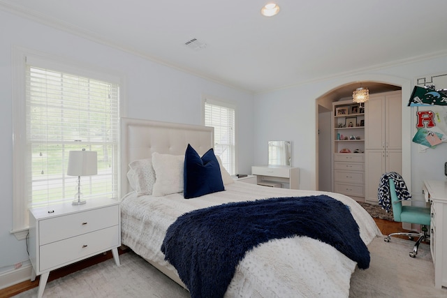 110 Nursery Rd, Ridgefield, CT 06877 - bedroom with ornamental molding and arched walkways