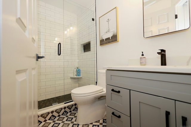 110 Nursery Rd, Ridgefield, CT 06877 - full bath featuring a shower stall, toilet, and vanity