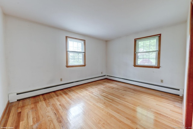 21 Summit Farms Rd, Southington, CT 06489 - unfurnished room featuring plenty of natural light, baseboard heating, and wood finished floors