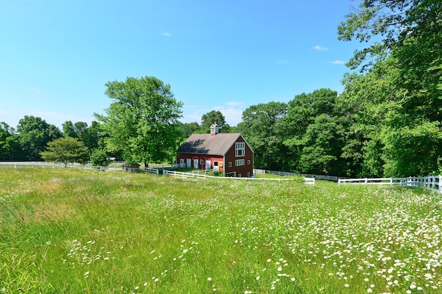 175 Pulpit Rock Rd, Woodstock, CT 06281 - view of yard featuring fence and a barn